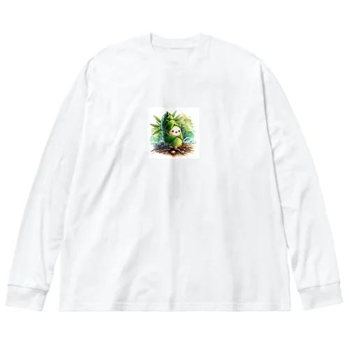 緑の竹の子 Big Long Sleeve T-Shirt