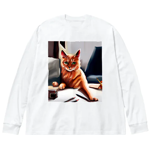 お仕事猫「ブライ」 Big Long Sleeve T-Shirt