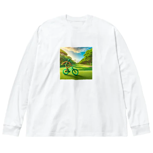 人型輪ゴム【サイクリング】 Big Long Sleeve T-Shirt