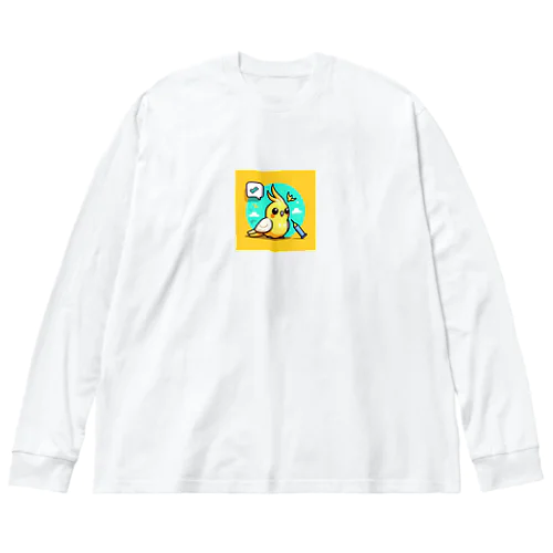 オカメインコ ビッグシルエットロングスリーブTシャツ