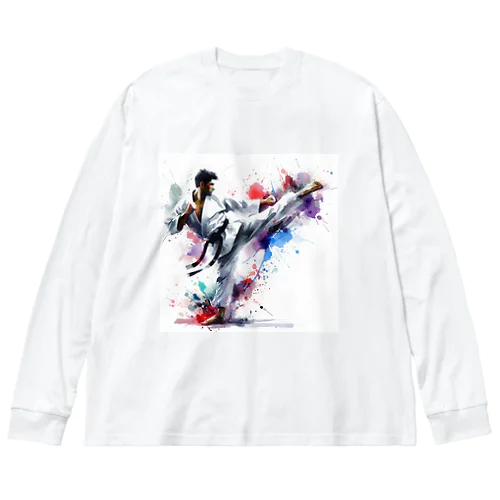 空手道着スタイル Big Long Sleeve T-Shirt