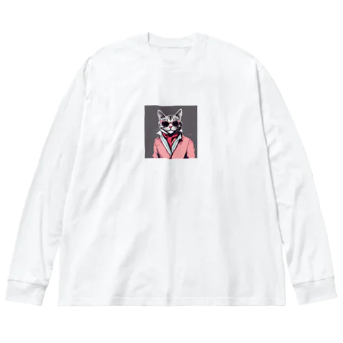 ダンディーねこさん Big Long Sleeve T-Shirt