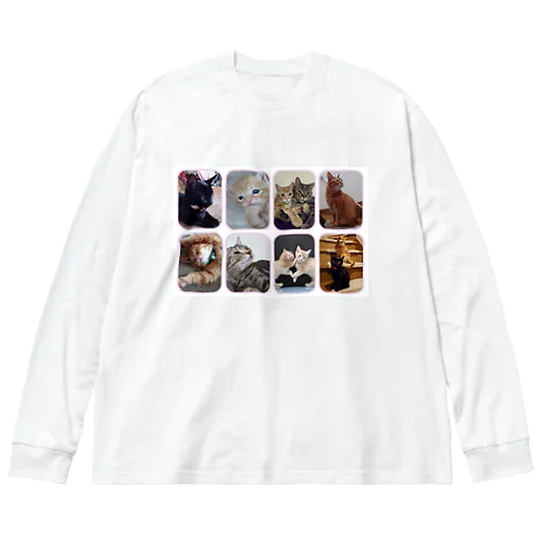 にゃんこ大集合 Big Long Sleeve T-Shirt