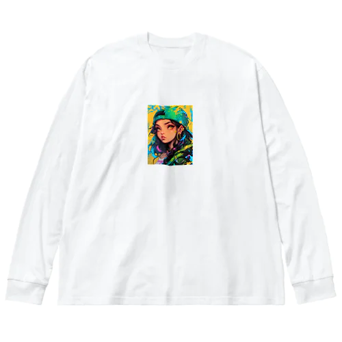 ストリートガールのキャラクター　3 Big Long Sleeve T-Shirt