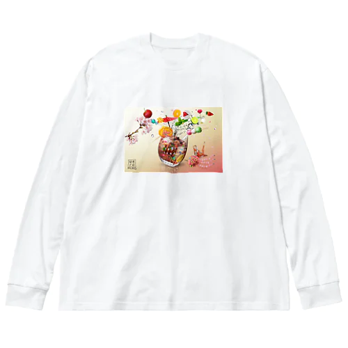 東京切子　お花見 Big Long Sleeve T-Shirt