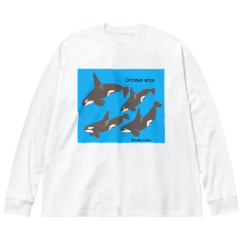 シャチ南極エコタイプ Big Long Sleeve T-Shirt