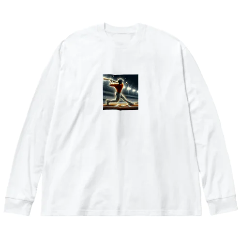 野球 Big Long Sleeve T-Shirt