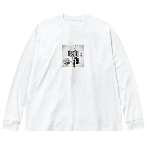 白壁 Big Long Sleeve T-Shirt