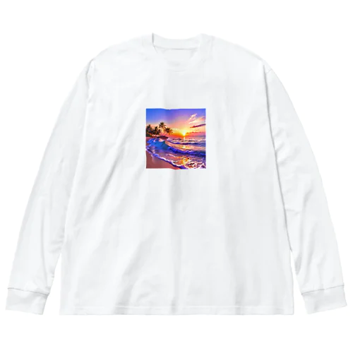 🌴ビーチサンセット☀ Big Long Sleeve T-Shirt