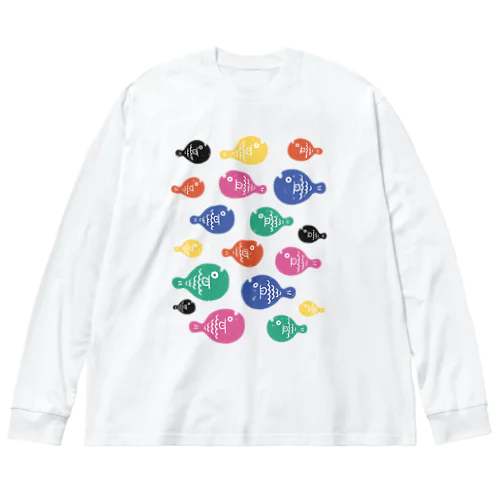 お魚さんが大渋滞 Big Long Sleeve T-Shirt