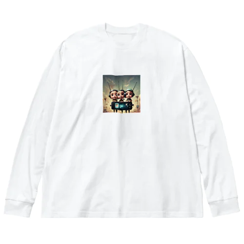 電波妖怪　バリ3兄弟 Big Long Sleeve T-Shirt