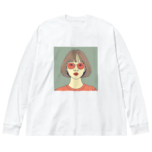 City girl #3 サアヤ ビッグシルエットロングスリーブTシャツ