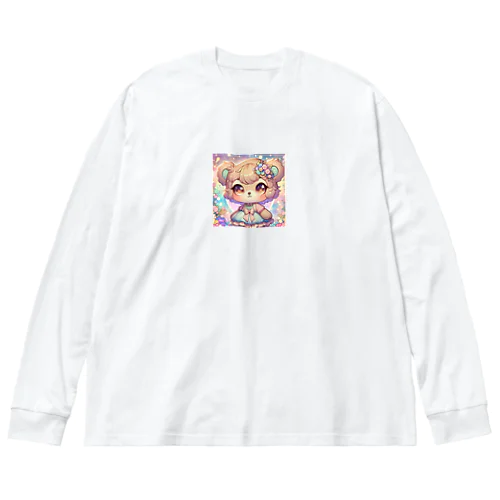 萌えくま ビッグシルエットロングスリーブTシャツ