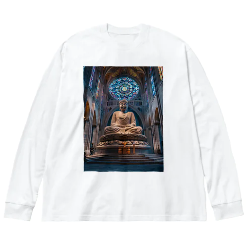 場違いな大仏様 Big Long Sleeve T-Shirt