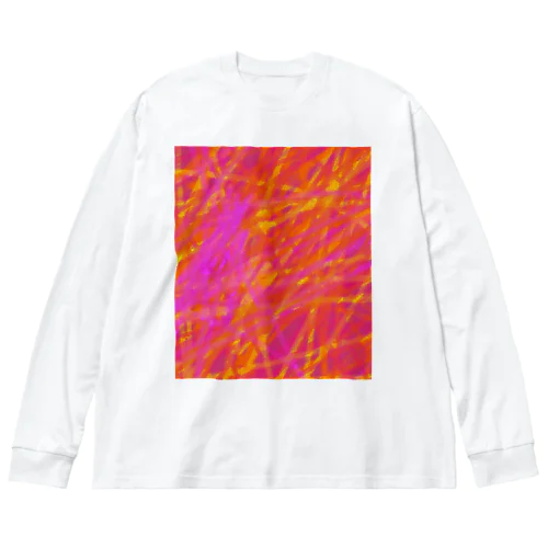 炎 Big Long Sleeve T-Shirt