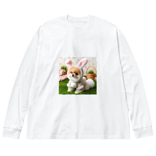 ポメちゃん Big Long Sleeve T-Shirt