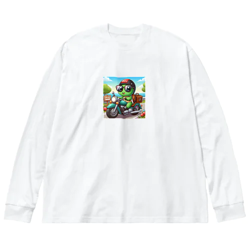 かめっちがバイクでツーリンググッツ Big Long Sleeve T-Shirt