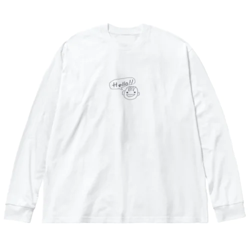 こんにちは！ ビッグシルエットロングスリーブTシャツ