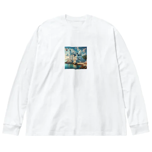 海辺の綺麗な城 Big Long Sleeve T-Shirt