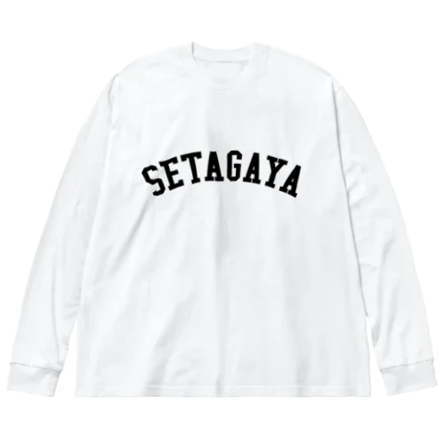 世田谷Tシャツ　ブラックロゴ(setagaya item) ビッグシルエットロングスリーブTシャツ