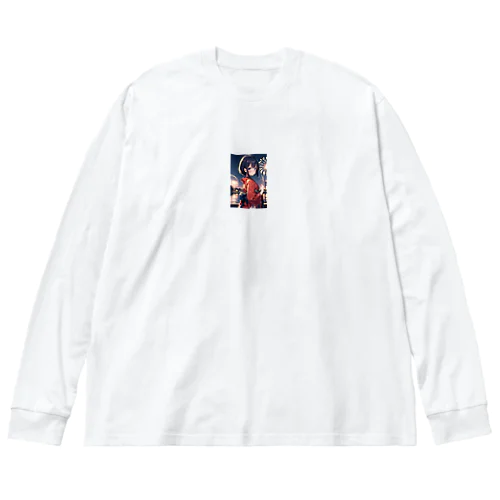 浴衣の可愛い女の子 Big Long Sleeve T-Shirt