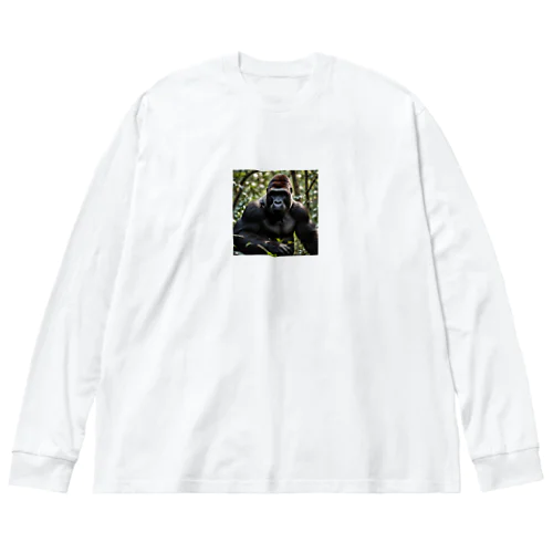 ミステリアスで力強い、ジャングルの王者ゴリラが登場！ Big Long Sleeve T-Shirt