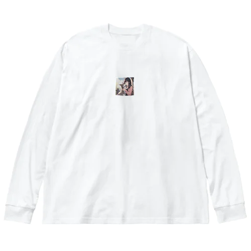 ネコとの出会い Big Long Sleeve T-Shirt