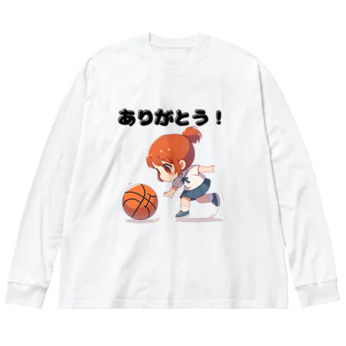 ガールズ バスケット 01 ビッグシルエットロングスリーブTシャツ