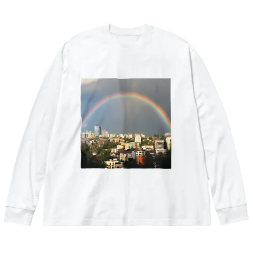 虹の街 ビッグシルエットロングスリーブTシャツ