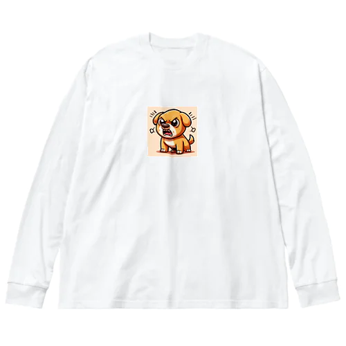 怒りん坊犬 ビッグシルエットロングスリーブTシャツ