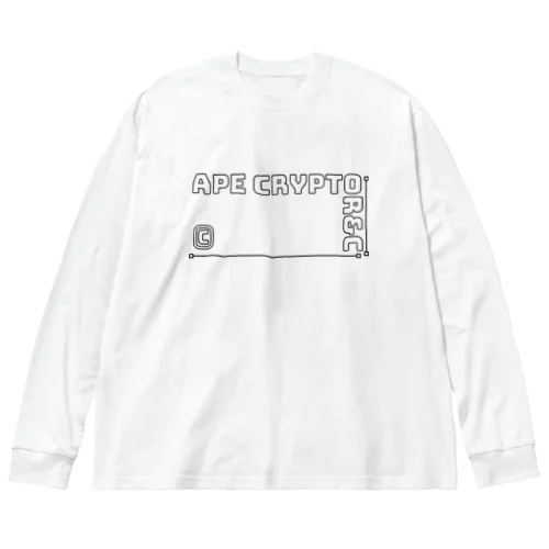 Ape Crypto R&C ビッグシルエットロングスリーブTシャツ