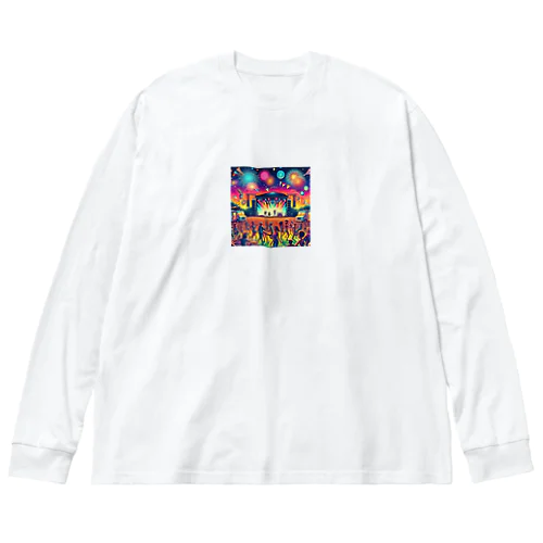 野外フェス ビッグシルエットロングスリーブTシャツ