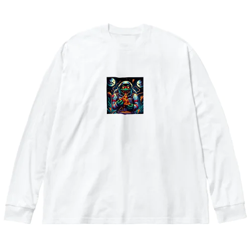 亀型エイリアン、ピザを食す！ Big Long Sleeve T-Shirt