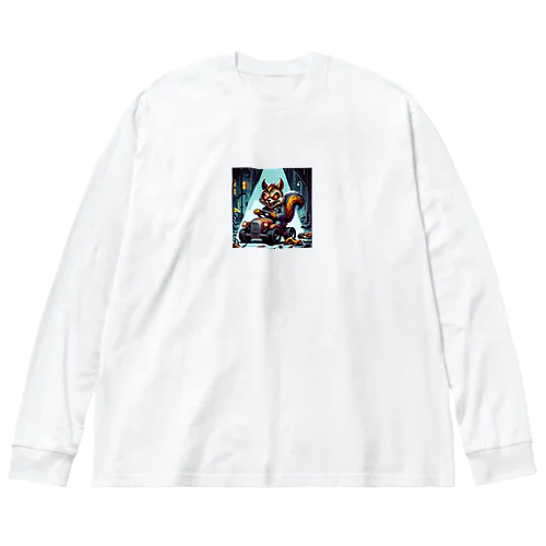 深夜のドライブ、リスゾンビ君 Big Long Sleeve T-Shirt