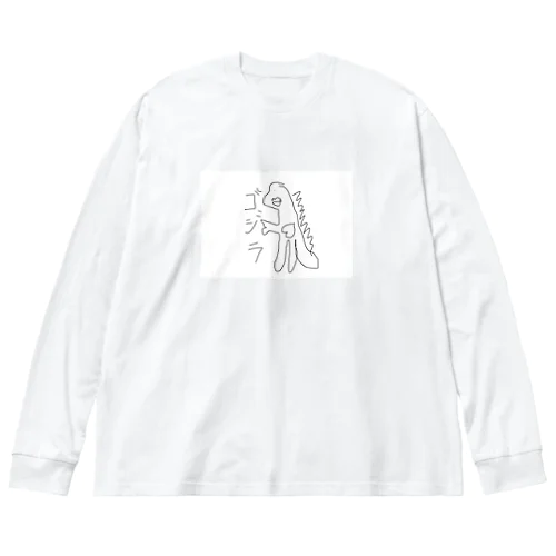 hetaTゴジラ Big Long Sleeve T-Shirt