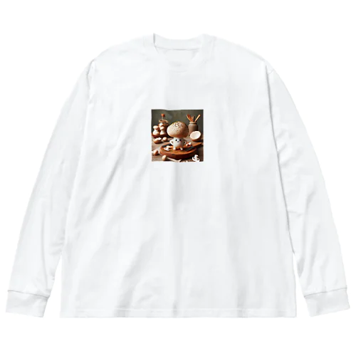 自我を持ったキノコ Big Long Sleeve T-Shirt