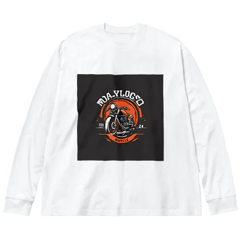 MAYCYCLE - バイク文化の新風を告げるオートバイロゴ Big Long Sleeve T-Shirt