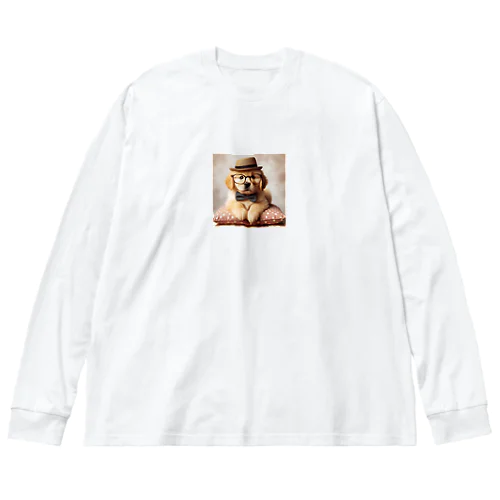 めがねいっぬくん ビッグシルエットロングスリーブTシャツ