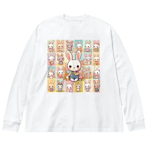 かわいいウサギちゃん Big Long Sleeve T-Shirt