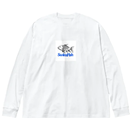 SwimFish(泳ぐ魚) Big Long Sleeve T-Shirt