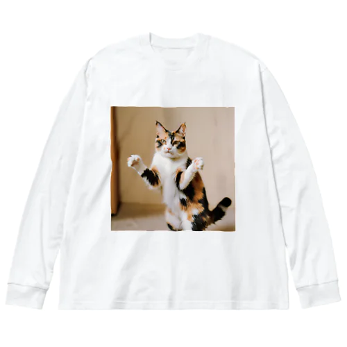 三毛猫 ビッグシルエットロングスリーブTシャツ