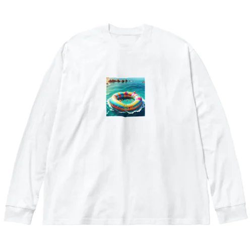 カラフルなうきわ Big Long Sleeve T-Shirt