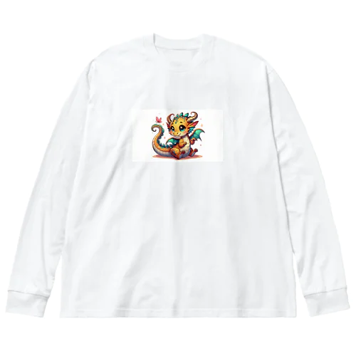 可愛らしい龍の男の子 Big Long Sleeve T-Shirt