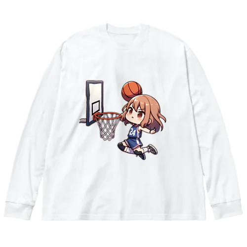 ガールズバスケット 04 ビッグシルエットロングスリーブTシャツ