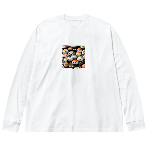 かわいいおにぎり ビッグシルエットロングスリーブTシャツ