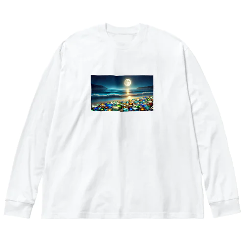 夜に輝くシーガラス Big Long Sleeve T-Shirt