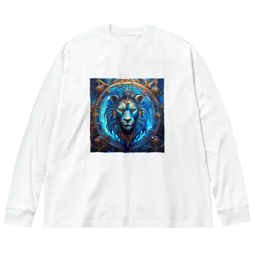 青獅子の紋章・プライド　未来への勇気・アナザー Big Long Sleeve T-Shirt