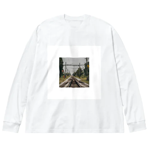 鉄道レールデザイン Big Long Sleeve T-Shirt