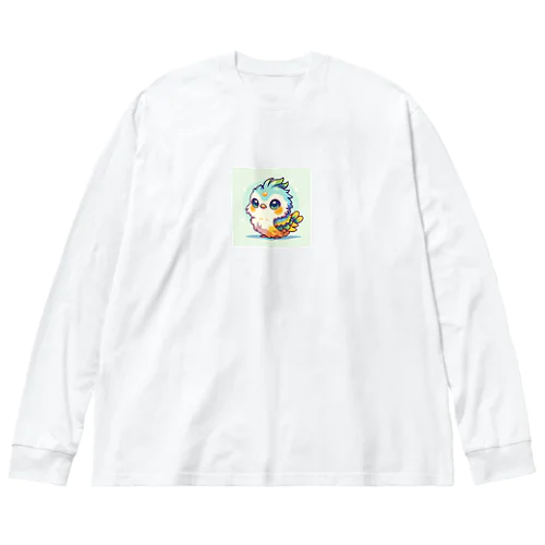 干支の鳥ちゃん02 ビッグシルエットロングスリーブTシャツ