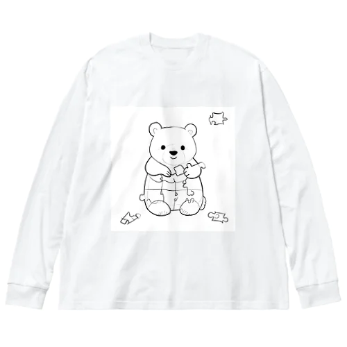 かわいいクマ Big Long Sleeve T-Shirt